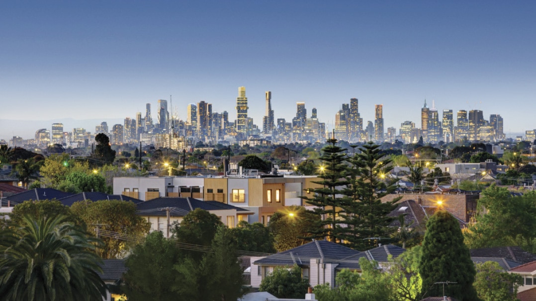 The Healey - apartment views to the Melbourne skyline