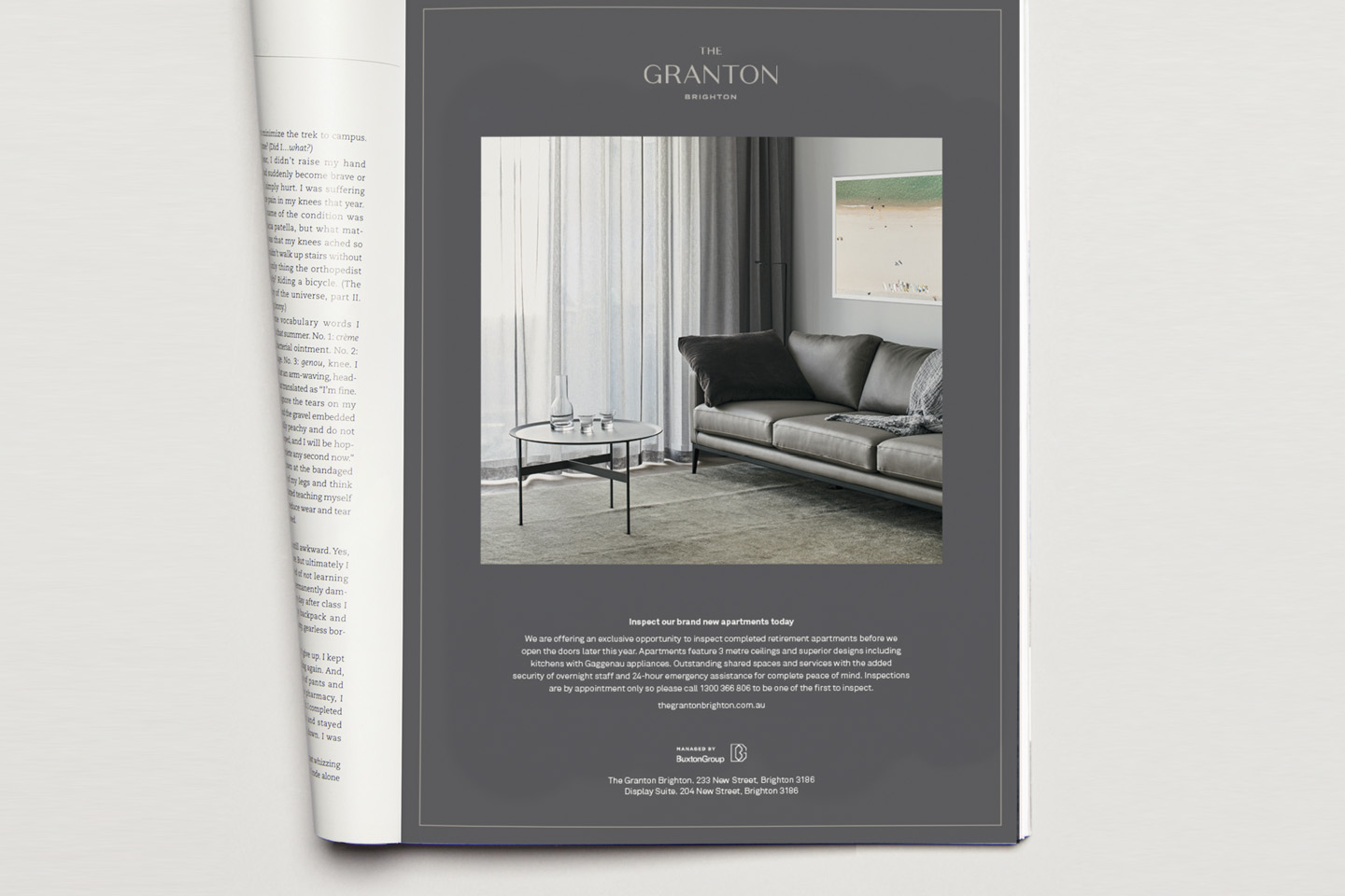 One Fell Swoop - The Granton brochure