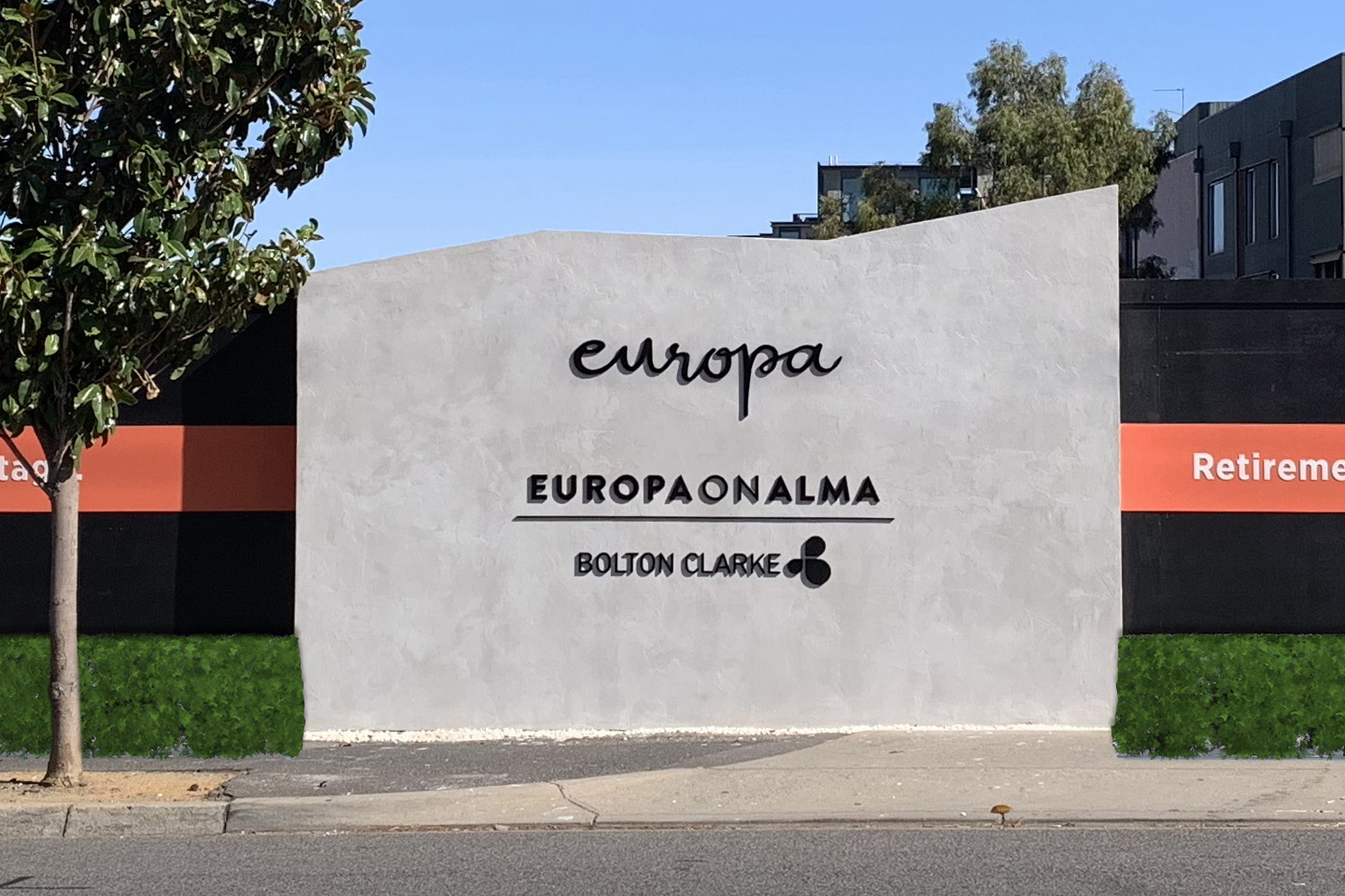 One Fell Swoop - Europa on Alma signage